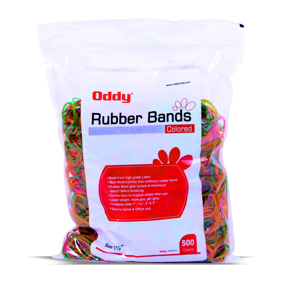 Oddy Rb-500Gm (1.5'') Rubber Band (Pack of 10)